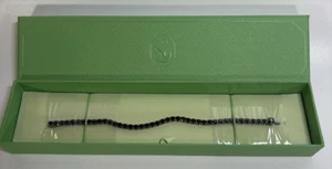 Swarovski - Matrix Tennis bracelet - Round cut,Black, Ruthenium plated - Size: M - Picture 1 of 4