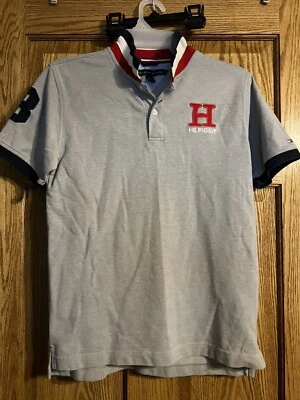 Boys Tommy Hilfiger Polo Shirt Big H Logo ~ Size L (16-18) - Image 1 of 4
