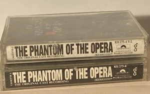 THE PHANTOM OF THE OPERA ORIGINAL CAST 2 SET CASSETTE CrO2 W/ Original Receipt - Picture 1 of 6