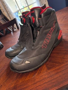 Taichi Motorcycle Riding Shoes Men's Size 11 Red And Black - Picture 1 of 5