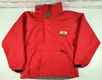 Chaqueta Abrigo Jeep Polartec Vintage Años 90 Forrada de Vellón Peso Pesado Talla Pequeña Roja Foto 1 de 4
