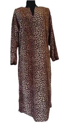 Vestido de salón vintage de terciopelo con estampado de leopardo Meant To Be By Cinema Etoile años 80 talla S Foto 1 de 4