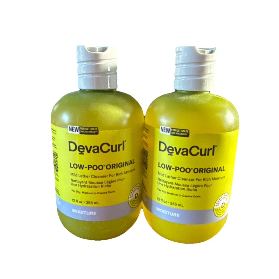 DEVA CURL  Low-Poo Original Shampoo Mild Lather Cleanser ~ 2 pack X 12 oz - Image 1 of 1