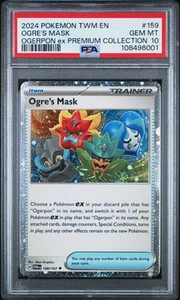 2024 Pokemon TCG Ogre's Mask #159 Ogerpon EX Premium Collection PSA 10 - Picture 1 of 2