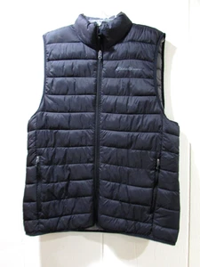 Chaleco acolchado Eddie Bauer para hombre talla M relleno de poliéster negro - Imagen 1 de 6