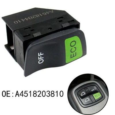 Interruptor de apagado ECO de coche negro para Smart 451 para Fortwo 2008 2014 A4518204410 Foto 1 de 4