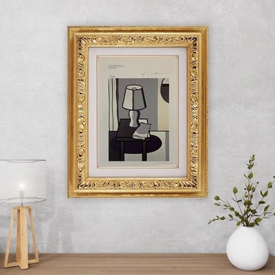 Litografía original firmada por Roy Lichtenstein, certificado de autenticidad y valoración por $3.500 USD.! Foto 1 de 4