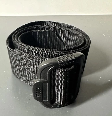 Ремень тактический TDU 5.11 черный нейлон лямки неметаллическая пряжка модель 59551 - Изображение 1 из 4