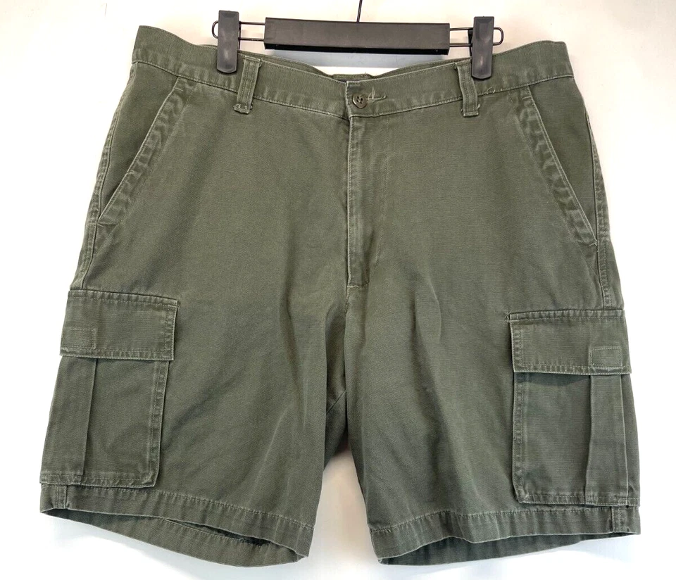 Dockers 工装短裤 - 男式 36 - 军绿色 - 工装口袋 (1930) — 第 1/4 张图片