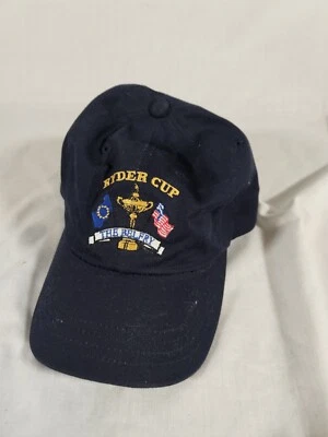 Ryder Cup The Belfry Logo Embroidered Slazenger Baseball Cap Black Strapback VG - Image 1 of 3