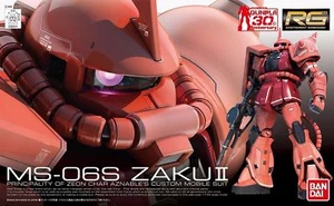 BANDAI RG 1/144 MS-06S ZAKU II Char's Custom Plastic Model Kit NEW from Japan - Picture 1 of 7