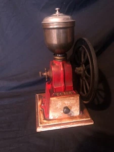 1950s Vintage ELMA  Wood & Cast Iron Coffee Bean Grinder - Picture 1 of 6