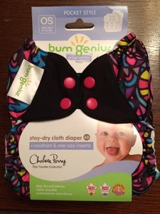 Bumgenius 4.0 5.0 Original Pocket Diaper Artist Piccadilly Circus Symmetrical - Picture 1 of 4