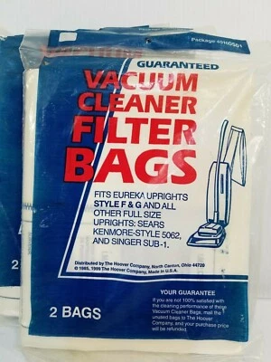 Bolsas de filtro para aspiradora vertical Hoover Style serie F & G, paquete de 2 #40100501 Foto 1 de 4