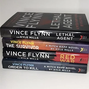 VINCE FLYNN Book Lot 4 MITCH RAPP SERIES - Picture 1 of 12