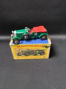 Vintage Matchbox Yesteryear Y-5 1929 4.5 Litre "Blower" Bentley W Original Box - Picture 1 of 5