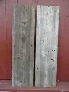 TABLERO DE GRANERO MAINE RECUPERADO desgastado revestimiento de madera 2 piezas 10+"x38" mejor aspecto 'CC' - Imagen 1 de 7