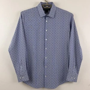 Mizzen Main Performance Menswear Sport Shirt Mens M Trim Fit Stretch Button Up - Picture 1 of 5