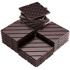 VANCASTLE Plastic Interlocking Deck Tiles 11.8"x11.8"Pack of 27 Patio Floorin...