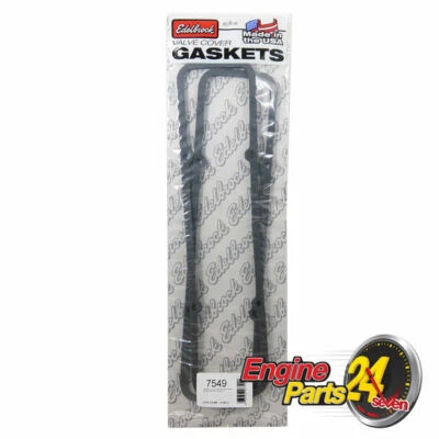 CHEVY SB 283 307 327 350 400 VALVE ROCKER COVER GASKETS 1 PR 5/16 EDELBROCK 7549 - image 1 of 2