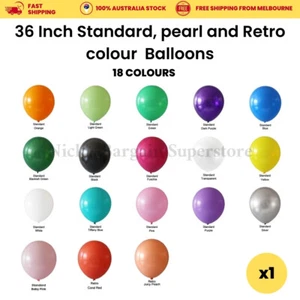 1-Pack Jumbo Latex Balloons Standard Retro for Party Home Decoration 90cm/36inch - Picture 1 of 30