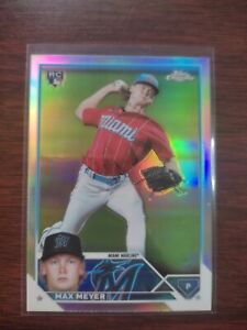 2023 Topps Chrome Max Meyer #104 Rookie Refractor  RC Miami Marlins