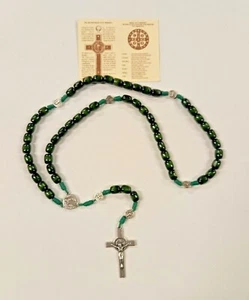 Rosario Von San Benedetto Aus Norcia Grün Aus Italienischem Holz - Bild 1 von 4