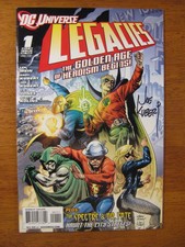 Wow! DC UNIVERSE: LEGACIES #1 **SIGNED BY JOE KUBERT!** COA