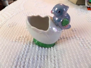 Vtg Egg Planter Cup BlueBird Porcelain Japan Hand painted Easter - Picture 1 of 6