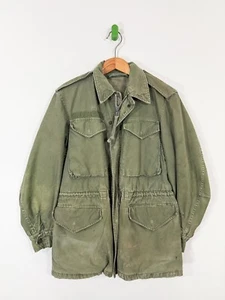 Chaqueta de campo vintage del ejército de Estados Unidos M51 1958 Vietnam talla pequeña sin etiqueta verde vintage - Imagen 1 de 8