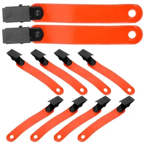 12 Pezzi Clip Nastro Fluorescente Unghie da Escursionismo Riflettenti Notturni Clip - Foto 1 di 12