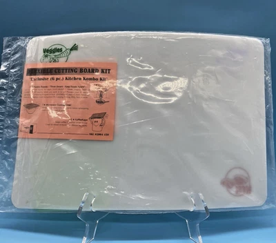 Flexible Cutting Boards Veggies Meat Seafood + Micro Cover 2K Cups 6 Piece Set — 第 1/4 张图片