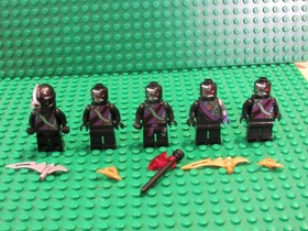 Lot of 5 LEGO Ninjago Minifigures - Nindroid 70725 70726 70721 Drone NR1200
