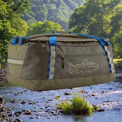 Bolso de Lona Patagonia Agujero Negro 55L Verde Lavabo 49343 BSNG NUEVO CON ETIQUETAS Foto 1 de 4