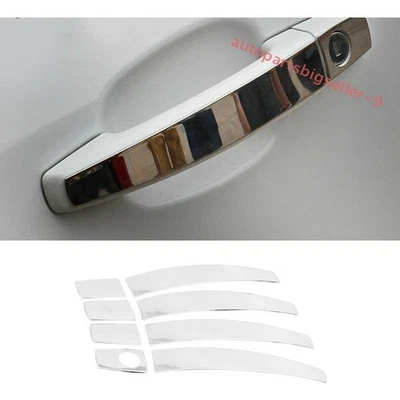 Para Buick Verano 12-2017 Cromo Exterior Puerta Lateral Manija Adhesiva Borde 8 Piezas Foto 1 de 4