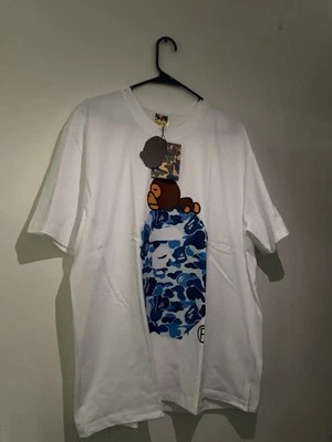 Мужская футболка Bape XL из хлопковой смеси. С сайта первоначально куплено. - Изображение 1 из 4