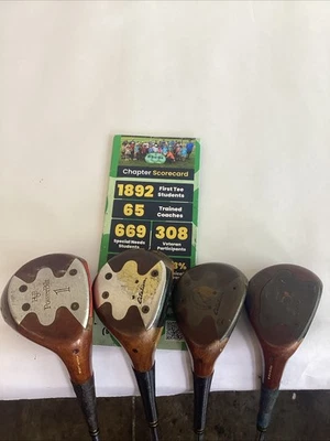 PowerBilt Citation Persimmon Woods Set 1-3-4-5 With B Flex Steel Shafts - Image 1 of 4
