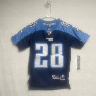 Camiseta Chris Johnson Reebok Tennessee Titans #28 - Juvenil S - Nueva con etiquetas Foto 1 de 4