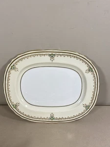 Aynsley B4790 Gold Trim with Dainty Blue Flowers 9" x 11 1/2" Platter - Picture 1 of 3