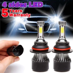 9004 HB1 LED COB Canbus 720W Fit Hi/Lo Beam White Replacement Headlight Bulbs - Picture 1 of 21
