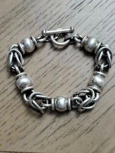 NAVAJO (DFG) David Fletcher Garcia 0,925 STERLINGSILBER Link byzantinisches ARMBAND - Bild 1 von 7