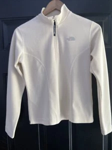 The North Face VaporWick Long Sleeve 1/4 Zip Shirt Logo Women's Size S - Ivory - Picture 1 of 4
