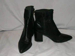 Botas Cortas Tony Bianco Cuero Negro Talla 6 1/2 - Imagen 1 de 7
