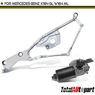 Windshield Wiper Linkage Assy w/ Motor for Mercedes-Benz X164 GL320 GL350 Front - Image 1 of 4