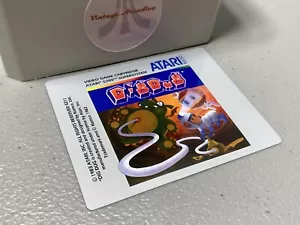 Dig Dug (Atari 5200) Replacement Game Label - Picture 1 of 1