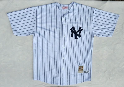 Camiseta retro a rayas blanca local Babe Ruth New York Yankees para hombre talla 56 1939 Foto 1 de 4