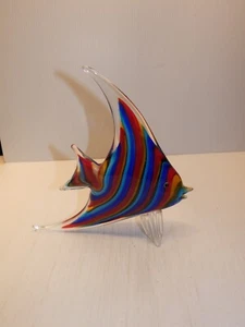 Badash große Kunst Glas Multicolor Engel Fisch Figur - Bild 1 von 5