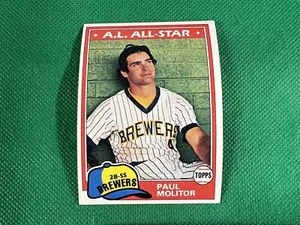 Topps #300 1981 Paul Molitor Milwaukee Brewers - Imagen 1 de 1