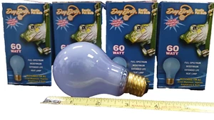 60A19/D 60W A19 Frost Daylight Reptile Pet Heat Full Spectrum LightBulb 4 -pcs - Picture 1 of 7