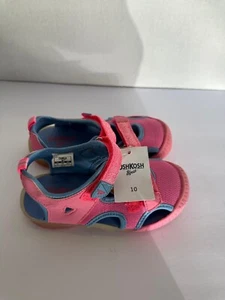 OshKosh B'Gosh Zap 2 Light-Up Shoes Girls Size 10 Pink Toddler Fisherman - Picture 1 of 6